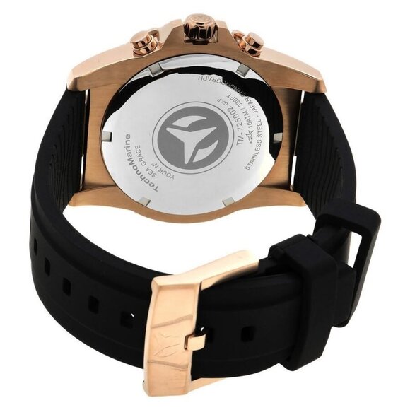 NWT Authentic Technomarine Sea Chronograph Quartz Black Dial Men's Watch - Picture 3 of 3